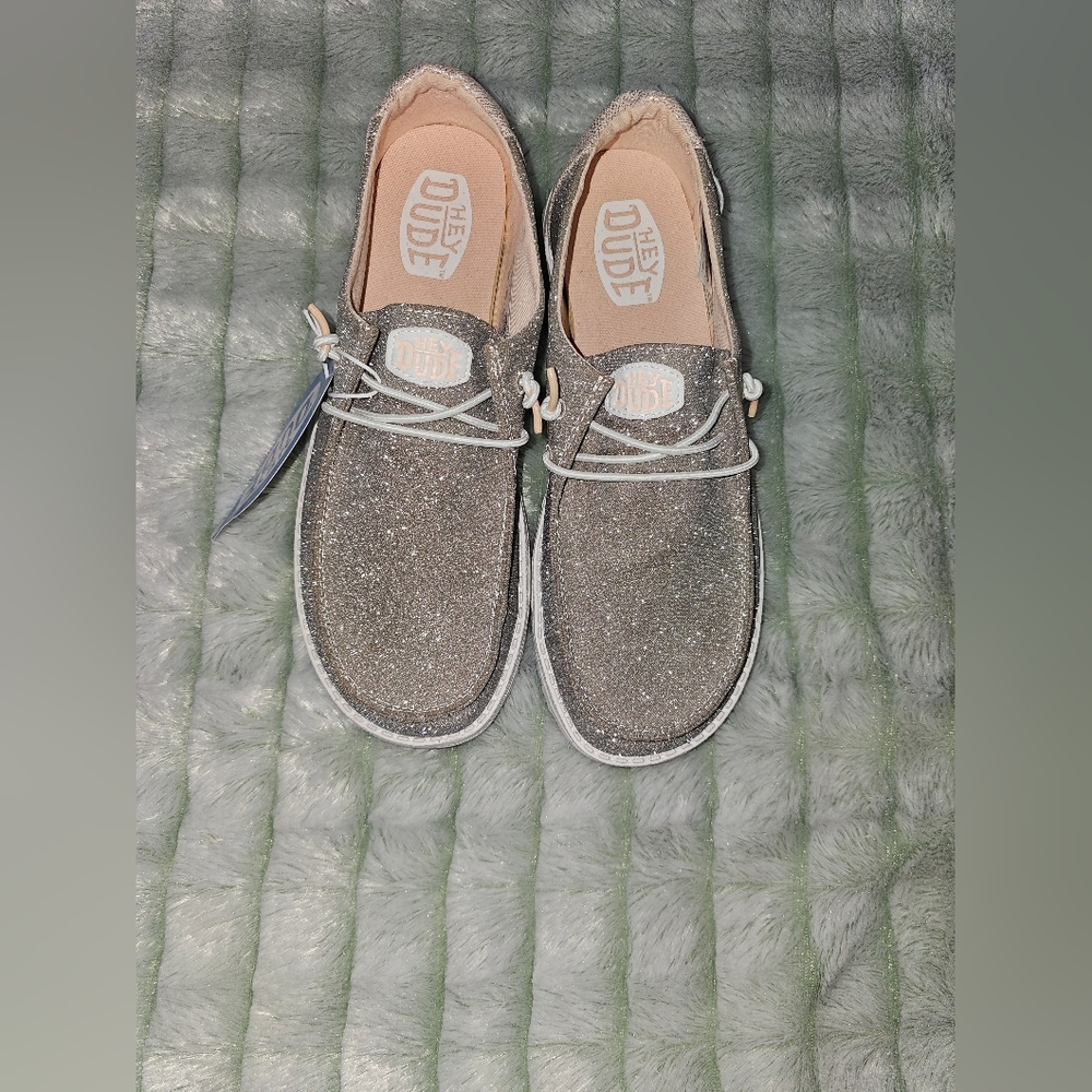 WEN Kids Sparkle Moccasins - Silver